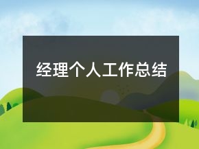 經理個人工作總結
