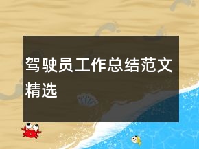 駕駛員工作總結(jié)范文精選