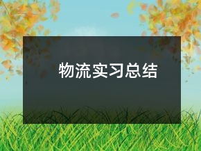 物流實習總結(jié)