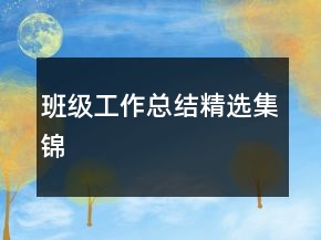 班級(jí)工作總結(jié)精選集錦
