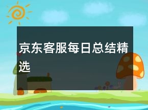 京東客服每日總結(jié)精選
