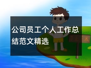 公司員工個人工作總結(jié)范文精選