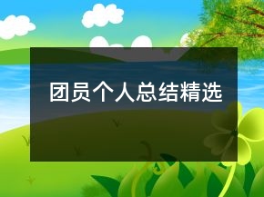 團(tuán)員個人總結(jié)精選