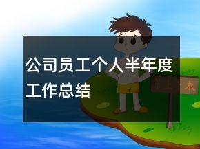 公司員工個人半年度工作總結(jié)
