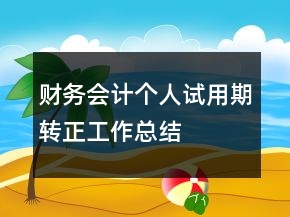 財(cái)務(wù)會(huì)計(jì)個(gè)人試用期轉(zhuǎn)正工作總結(jié)