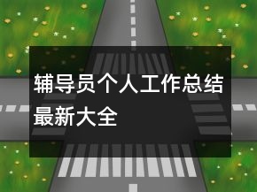 輔導員個人工作總結最新大全