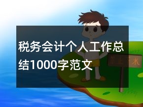 稅務(wù)會計個人工作總結(jié)1000字范文