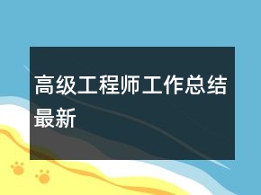高級工程師工作總結(jié)最新