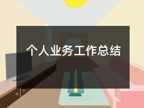 個人業(yè)務工作總結(jié)