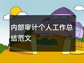 內(nèi)部審計個人工作總結(jié)范文