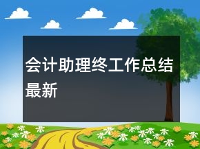 會計助理終工作總結(jié)最新