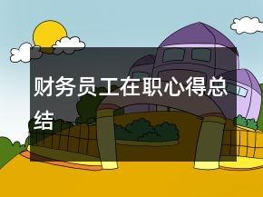 財務(wù)員工在職心得總結(jié)