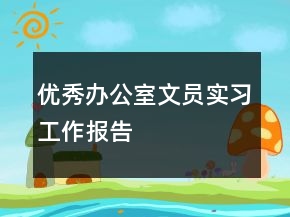 優(yōu)秀辦公室文員實習工作報告