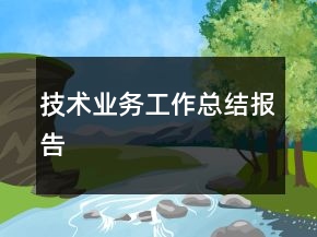 技術(shù)業(yè)務(wù)工作總結(jié)報告