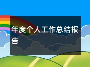 年度個人工作總結(jié)報告