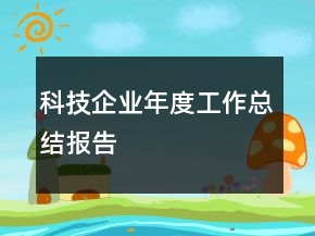 科技企業(yè)年度工作總結(jié)報告