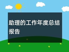 助理的工作年度總結(jié)報(bào)告