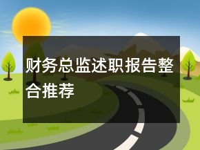 財務總監(jiān)述職報告整合推薦