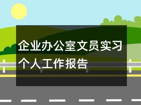 企業(yè)辦公室文員實(shí)習(xí)個(gè)人工作報(bào)告