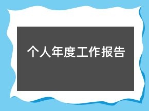 個(gè)人年度工作報(bào)告