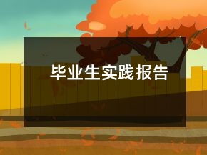 畢業(yè)生實踐報告