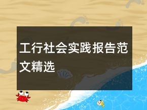 工行社會實踐報告范文精選