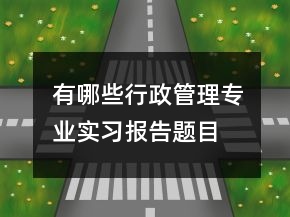 ?有哪些行政管理專業(yè)實習(xí)報告題目