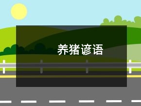 養(yǎng)豬諺語