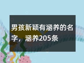 男孩新穎有涵養(yǎng)的名字，涵養(yǎng)205條