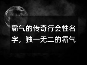 霸氣的傳奇行會性名字，獨(dú)一無二的霸氣女網(wǎng)名224條