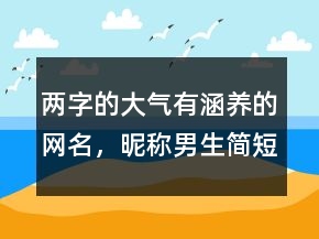 兩字的大氣有涵養(yǎng)的網(wǎng)名，昵稱男生簡短好聽235條