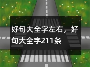 好句大全字左右，好句大全字211條