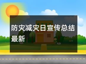 防災(zāi)減災(zāi)日宣傳總結(jié)最新