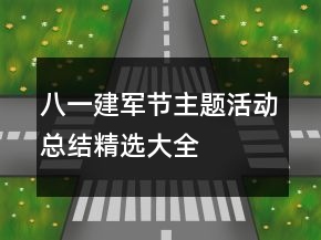 八一建軍節(jié)主題活動總結精選大全