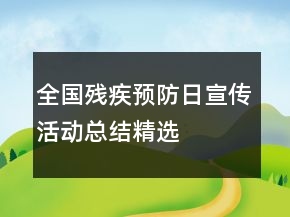 全國殘疾預(yù)防日宣傳活動(dòng)總結(jié)精選