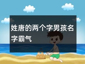 姓唐的兩個字男孩名字霸氣