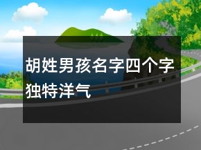胡姓男孩名字四個(gè)字獨(dú)特洋氣