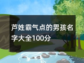蘆姓霸氣點(diǎn)的男孩名字大全100分