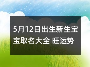 5月12日出生新生寶寶取名大全 旺運勢好聽孩子起名