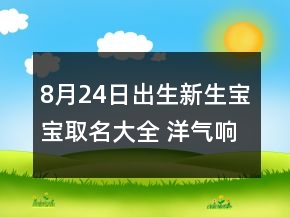 8月24日出生新生寶寶取名大全 洋氣響亮新生兒起名