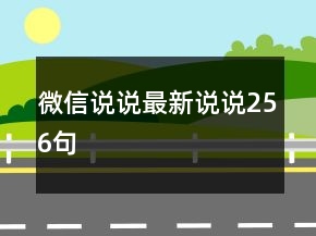 微信說(shuō)說(shuō)最新說(shuō)說(shuō)256句