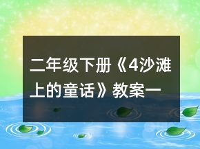 二年級(jí)下冊(cè)《4、沙灘上的童話》教案一等獎(jiǎng)