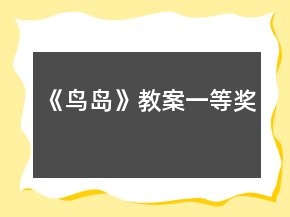 《鳥島》教案一等獎