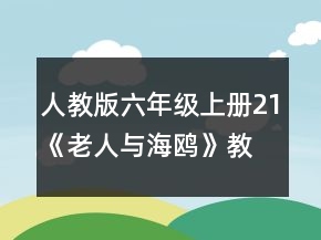 人教版六年級(jí)上冊(cè)21《老人與海鷗》教案一等獎(jiǎng)