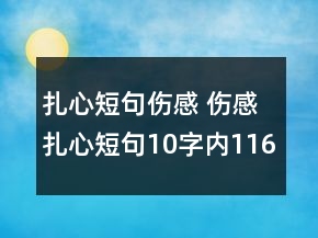 扎心短句傷感 傷感扎心短句10字內(nèi)116句