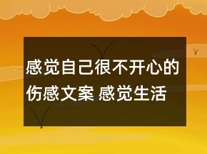 感覺自己很不開心的傷感文案 感覺生活很喪的難136句