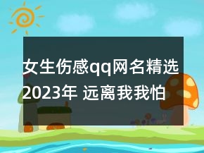 女生傷感qq網(wǎng)名精選2023年 遠(yuǎn)離我我怕會(huì)傷到你115句