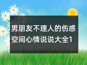 男朋友不理人的傷感空間心情說說大全144句