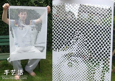 紙張的打孔作畫作品 -  rpnrmr.com
