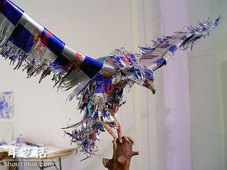 易拉罐制作的環(huán)保藝術(shù)品 -  rpnrmr.com